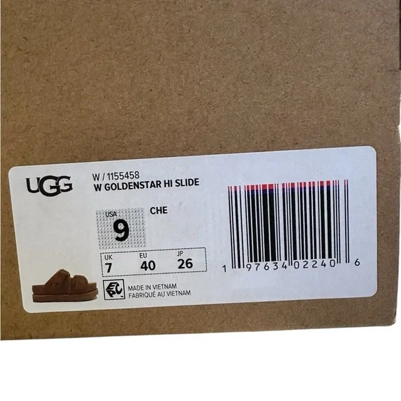 UGG Goldenstar Hi Slide Sand Platform Sandal Women's US size 9 - Picture 8 of 9